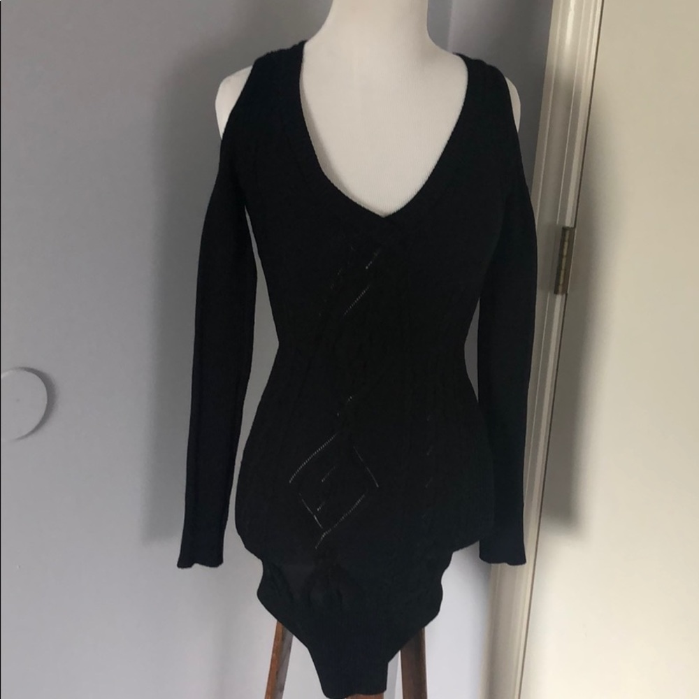 Arden B cold shoulder Tunic sweater
